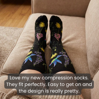 compression socks blue bird wide calf review