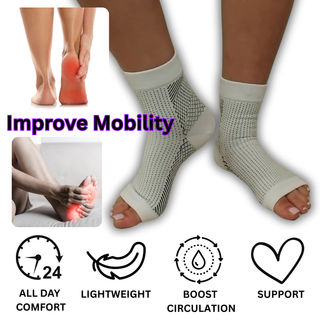 White With Black Stitch Compression Sleeve