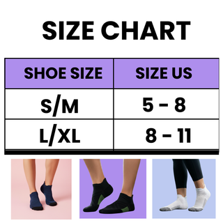 Blue Ankle Compression Socks